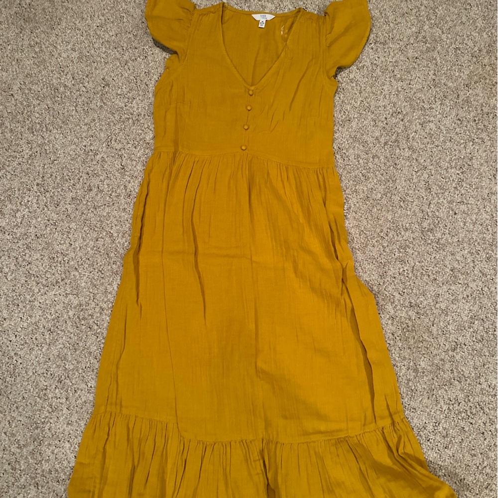 Mustard long dress